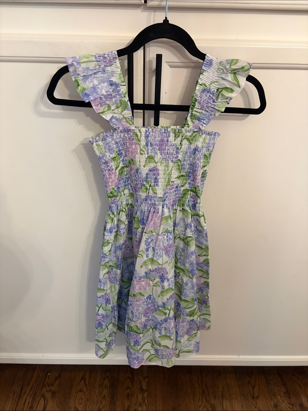 Hill House Kids Tiny Ellie Nap Dress in Blue Hydrangea Cotton